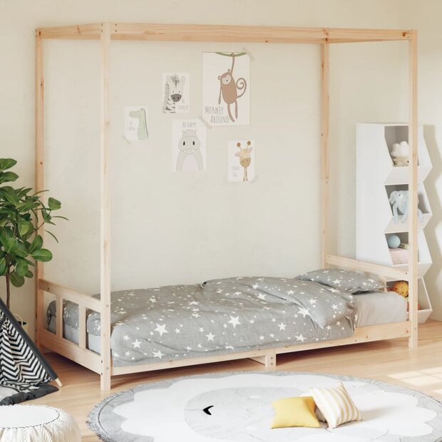 Kinderbedframe 90x190 cm massief grenenhout 1
