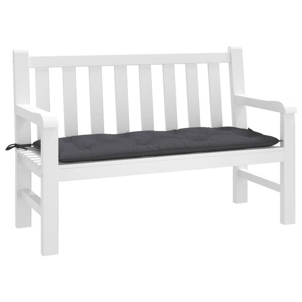 Tuinbankkussen 120x50x7 cm oxford stof antracietkleurig 1