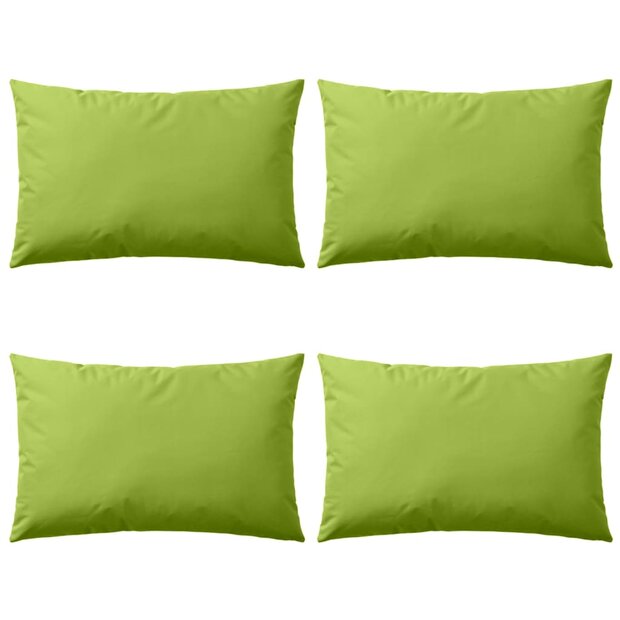 Buitenkussens 60x40 cm appeltjesgroen 4 st 1