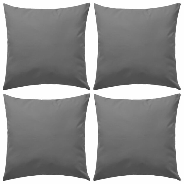 Buitenkussens 45x45 cm grijs 4 st 1