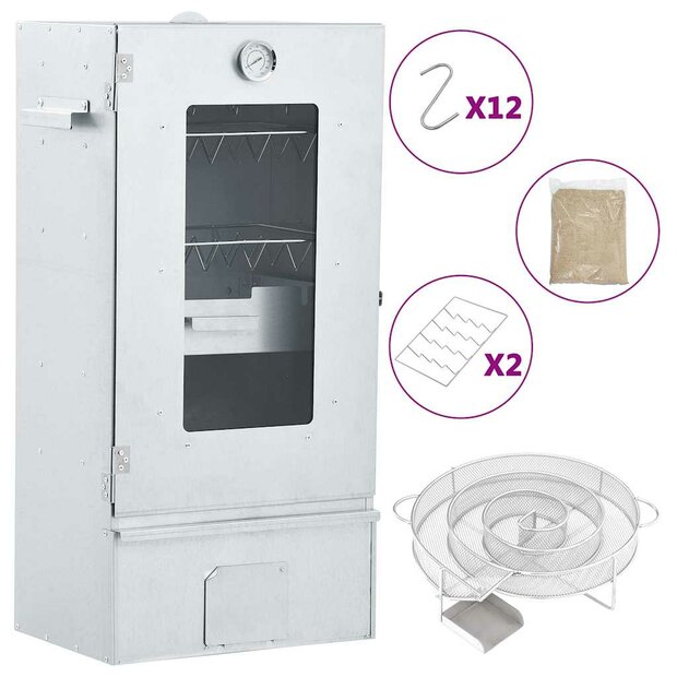 BBQ-rookoven met koude rookgenerator gegalvaniseerd staal 1