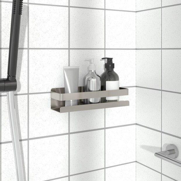 Doucherekje 23x6,5x6 cm geborsteld 304 roestvrij staal 1