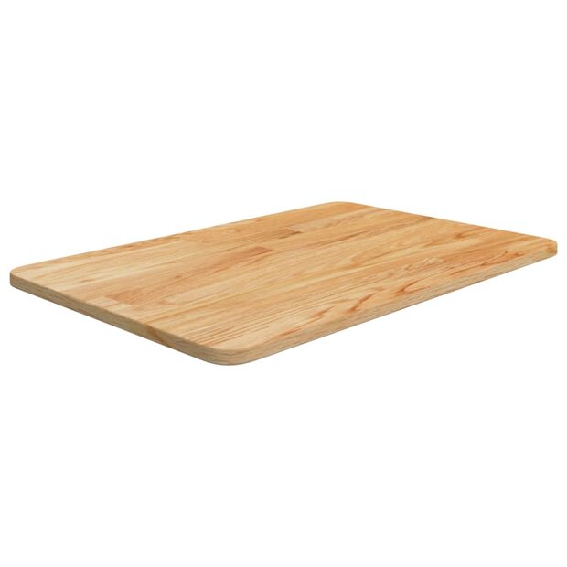 Wastafelblad 60x40x1,5cm behandeld massief hout lichtbruin 1