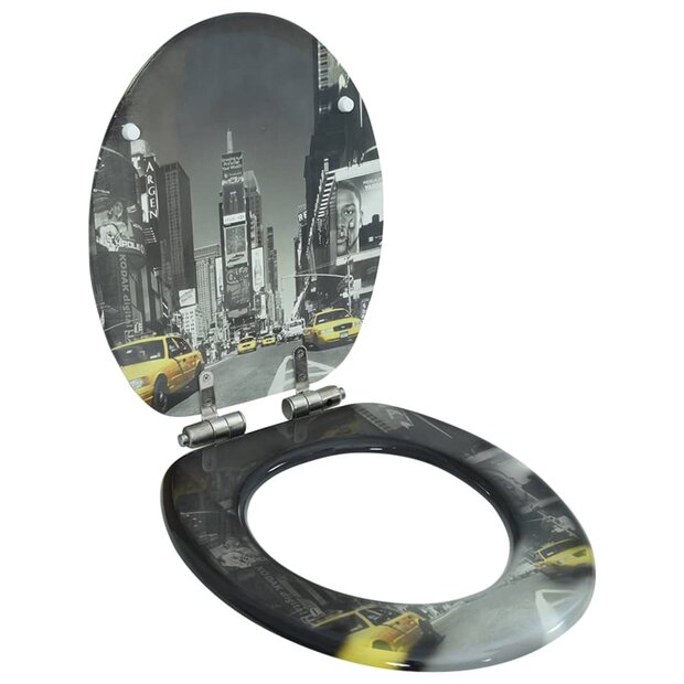 Toiletbril met soft-close deksel New York MDF 1