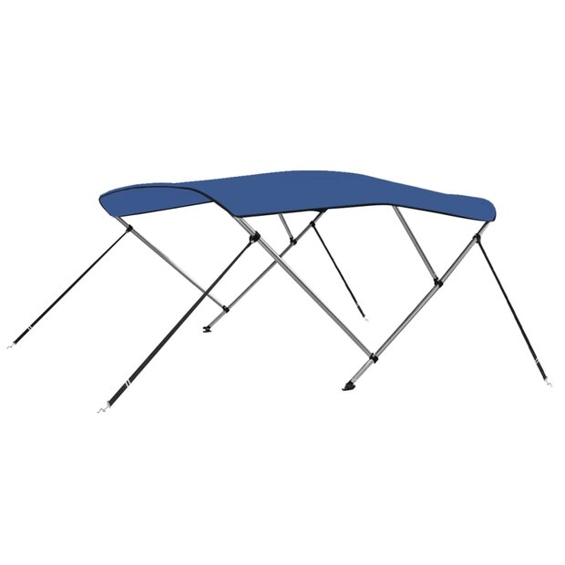 Biminitop 3-boogs 183x140x137 cm blauw 1