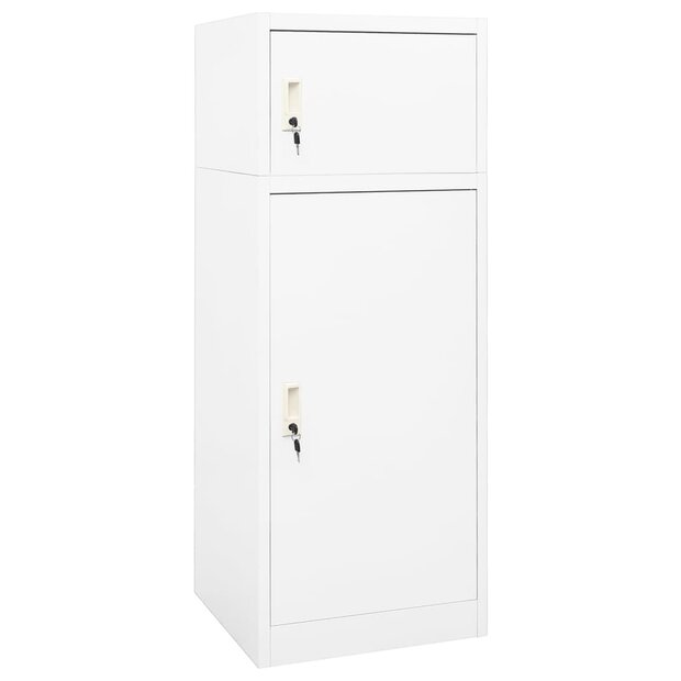 Zadelkast 53x53x140 cm staal wit    1