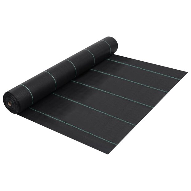 Worteldoek 1x10 m PP zwart 1