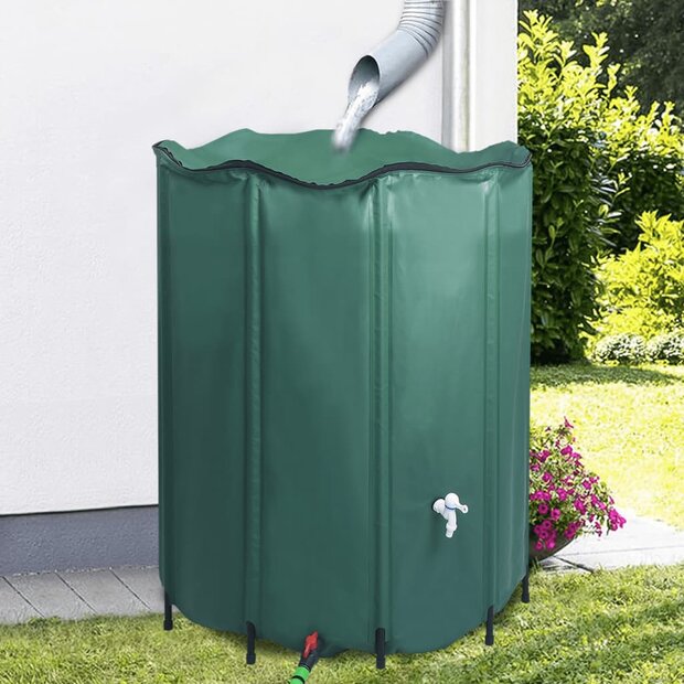 Regenton inklapbaar met tap 1000 L 1