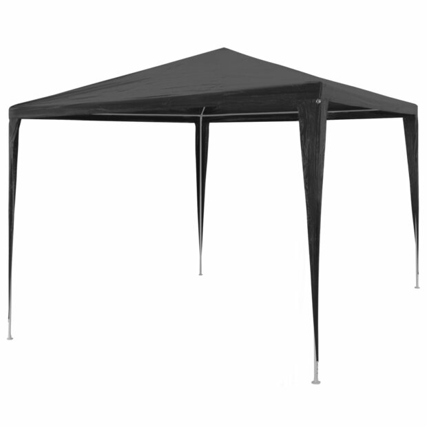 Partytent 3x3 m PE antraciet 1