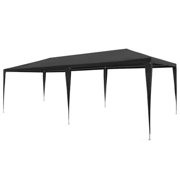 Partytent 3x6 m PE antraciet 1