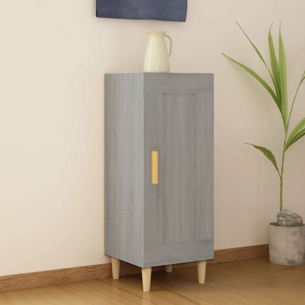 Dressoir 34,5x34x90 cm bewerkt hout grijs sonoma eikenkleurig 1