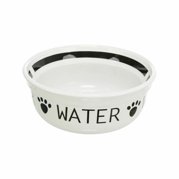 Voerbak voor honden Trixie Wit Zwart &Oslash; 13 cm 250 ml 1