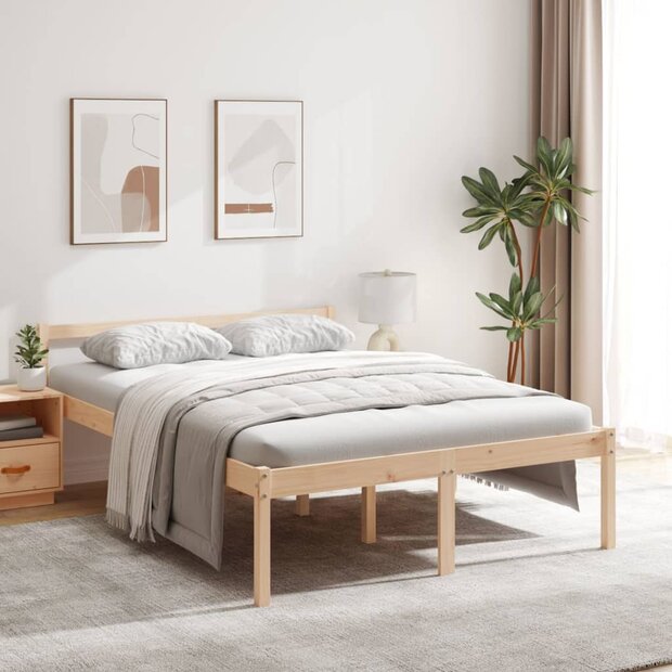 Seniorenbed massief grenenhout 140x190 cm 1