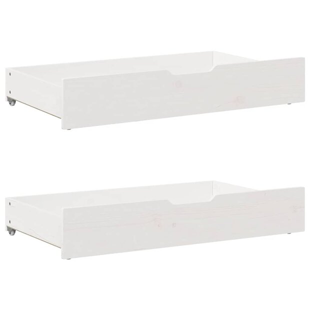 Bedlades 2 st 95x55x17 cm massief grenenhout 1