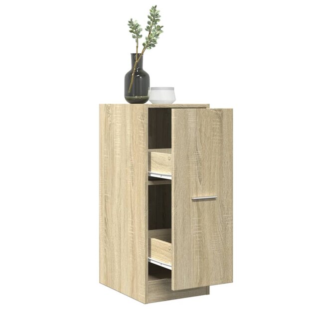 Apothekerskast 30x41x77,5 cm bewerkt hout sonoma eikenkleurig 1