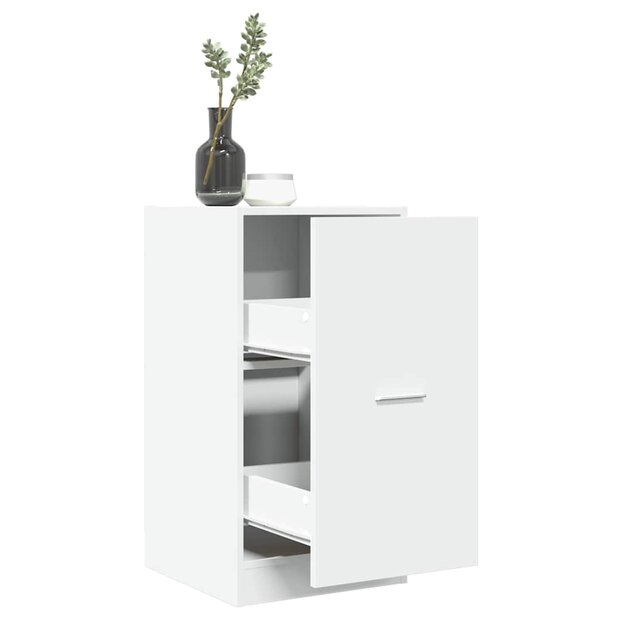 Apothekerskast 40x41x77,5 cm bewerkt hout wit 1
