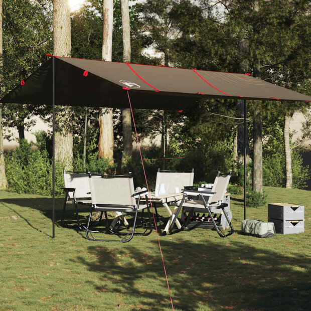 Kampeerluifel waterdicht 451x420 cm bruin 1