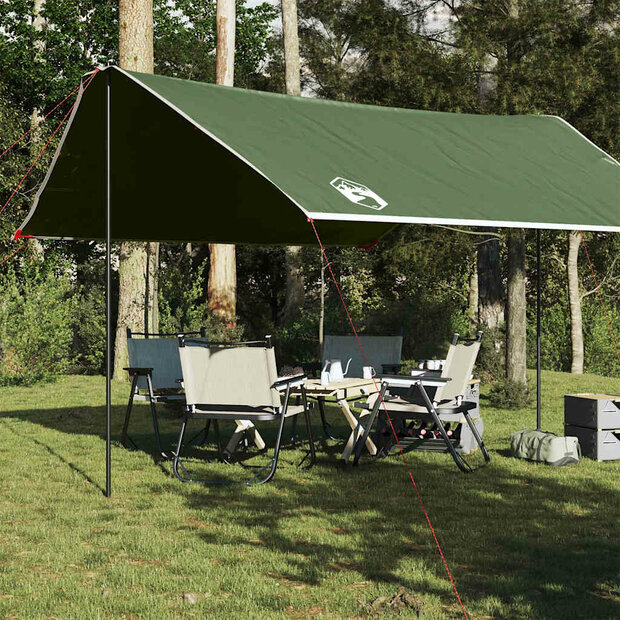 Kampeerluifel waterdicht 430x380x210 cm groen 1
