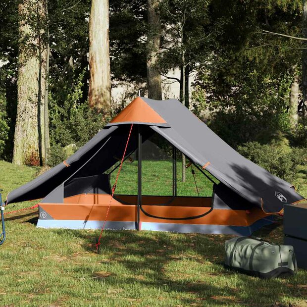 Tent 2-persoons waterdicht grijs 1