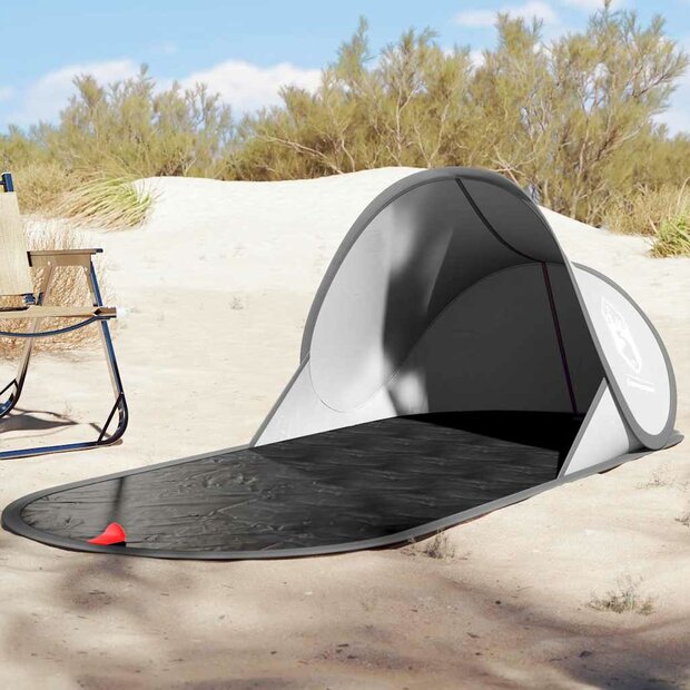 Strandtent pop-up waterdicht grijs 1