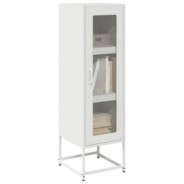 Hoge kast 36x39x123 cm koudgewalst staal wit 1