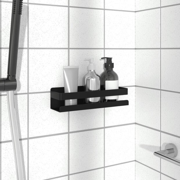 Doucherekje 23x6,5x6 cm geborsteld 304 roestvrij staal matzwart 1