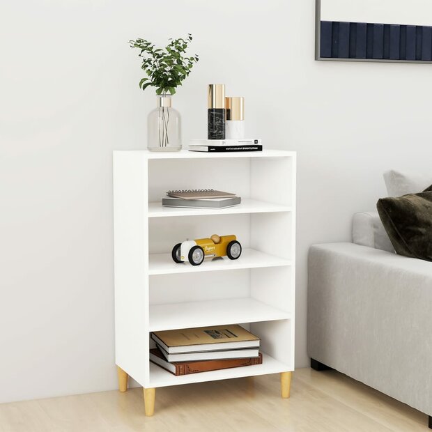 Dressoir 57x35x90 cm bewerkt hout wit 1