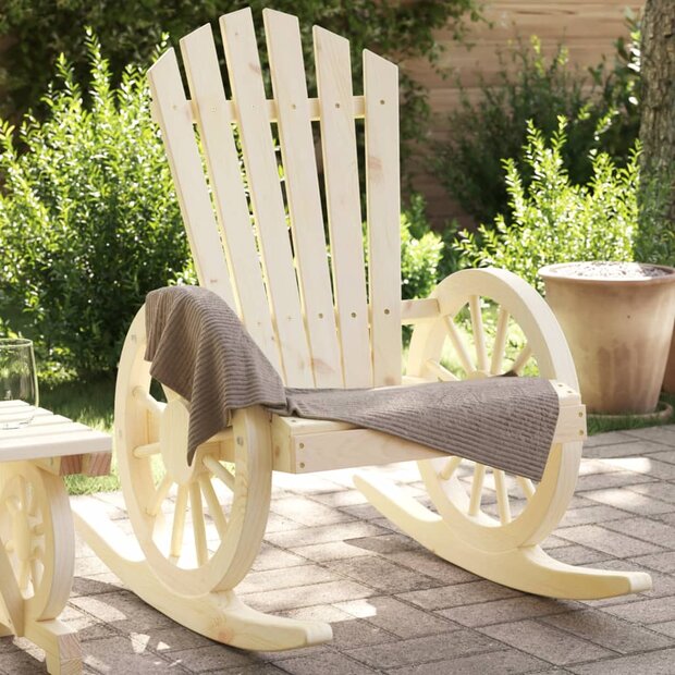 Schommelstoelen 2 st Adirondack massief vurenhout 1