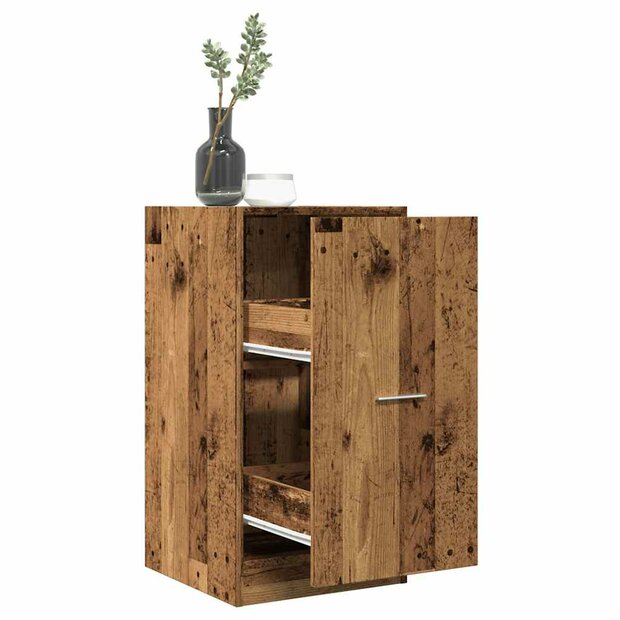 Apothekerskast 40x41x77,5 cm bewerkt hout oud houtkleurig 1
