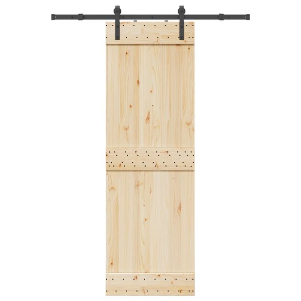 Doos met onderdelen voor schuifdeur 152,5 cm staal zwart 1