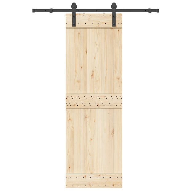 Doos met onderdelen voor schuifdeur 152 cm staal zwart 1