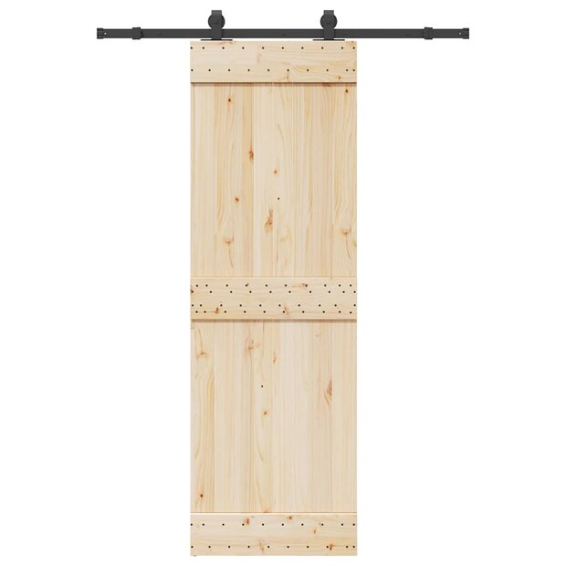 Doos met onderdelen voor schuifdeur 152,5 cm staal zwart 1