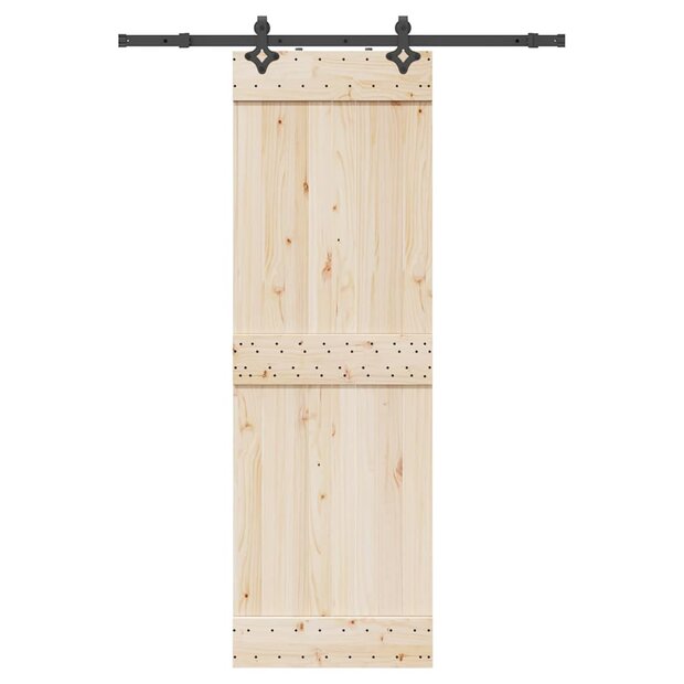 Doos met onderdelen voor schuifdeur 152,5 cm staal zwart 1