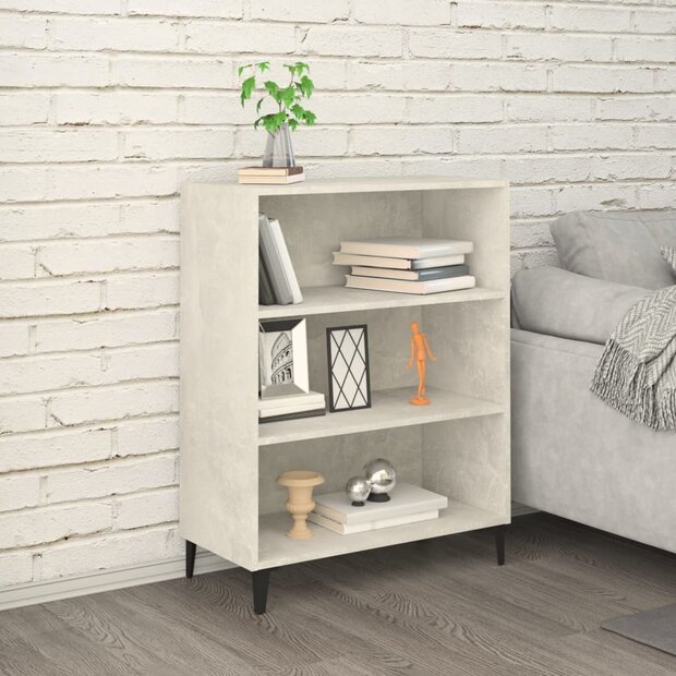Dressoir 69,5x32,5x90 cm bewerkt hout betongrijs 1