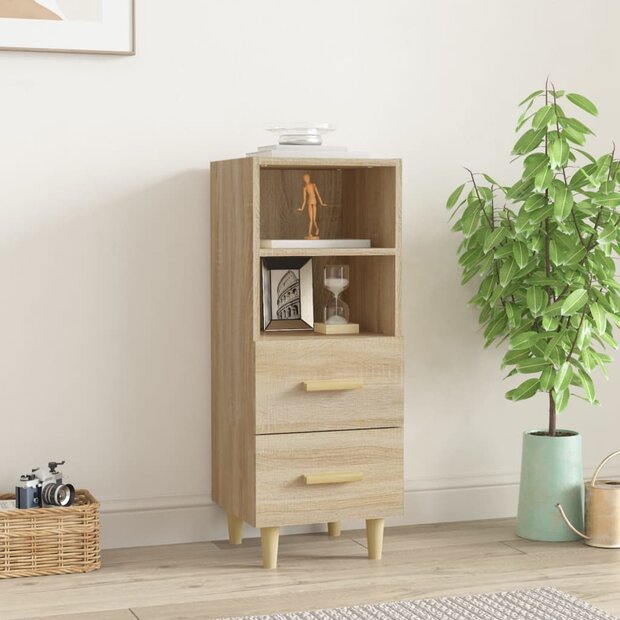 Dressoir 34,5x34x90 cm bewerkt hout sonoma eikenkleurig 1