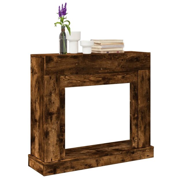 Haardombouw 100x30x87,5 cm bewerkt hout gerookt eikenkleurig 1