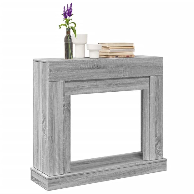 Haardombouw 100x30x87,5 cm bewerkt hout grijs sonoma eikenkleur 1