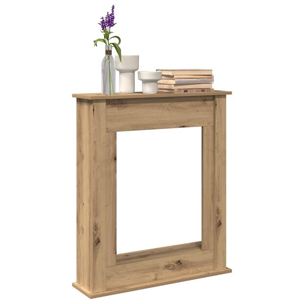 Haardombouw 75x20x87,5 cm bewerkt hout artisanaal eikenkleurig 1