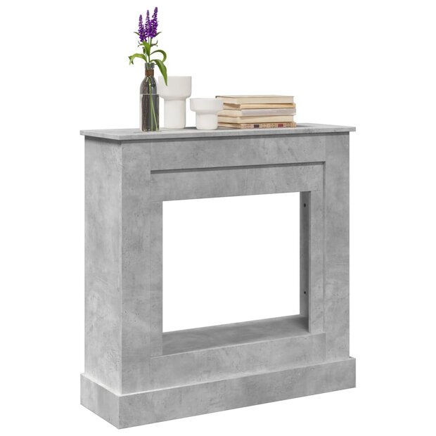 Haardombouw 90x30x90 cm bewerkt hout betongrijs 1