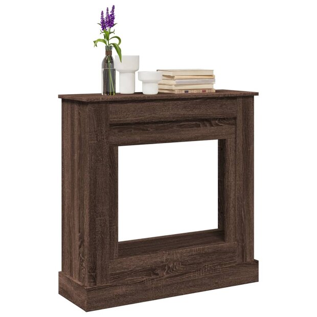 Haardombouw 90x30x90 cm bewerkt hout bruin eikenkleurig 1