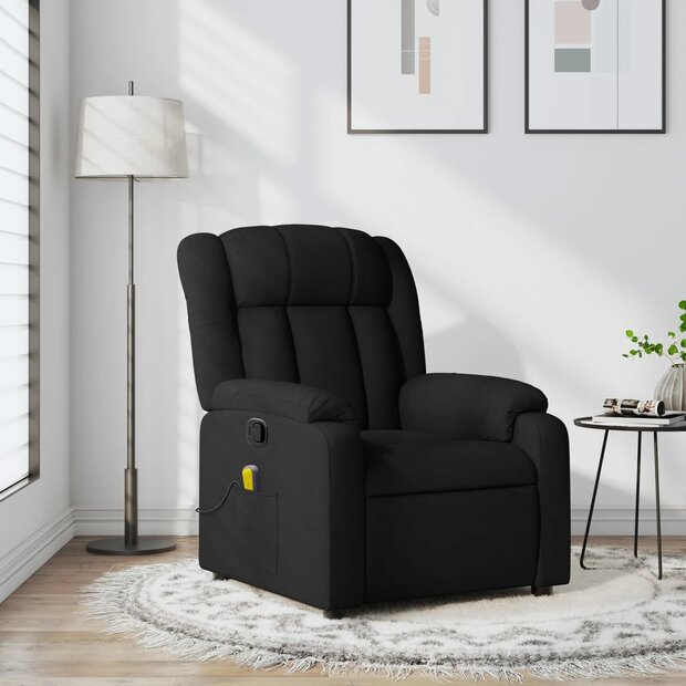 Massagestoel met zwarte stof 1