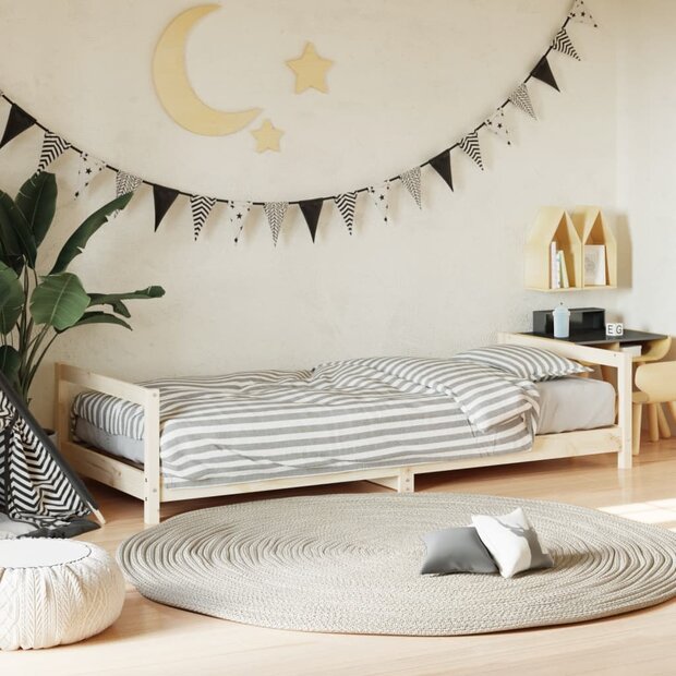 Kinderbedframe 80x200 cm massief grenenhout 1