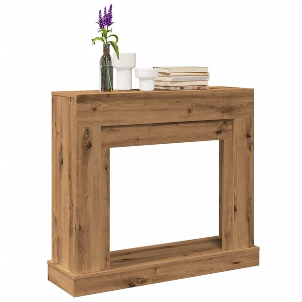 Haardombouw 100x30x87,5 cm bewerkt hout artisanaal eikenkleurig 1