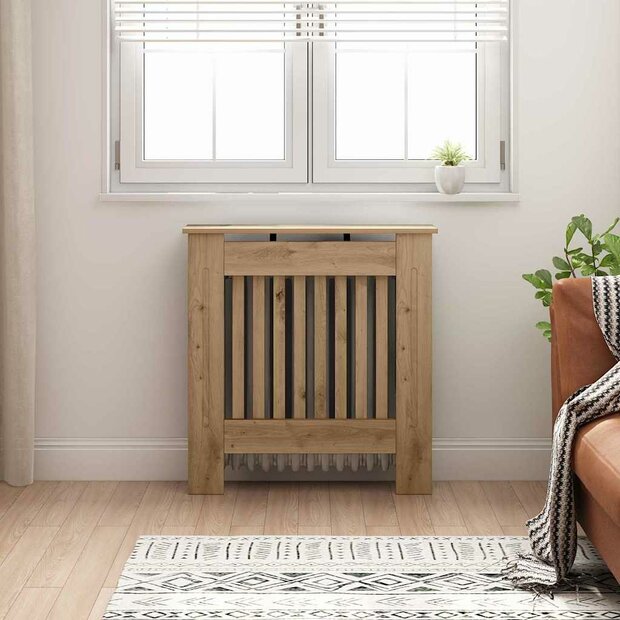 Radiatorafdekking Artisan Eiken 78 x 19 x 81,5 cm Bewerkt hout 1