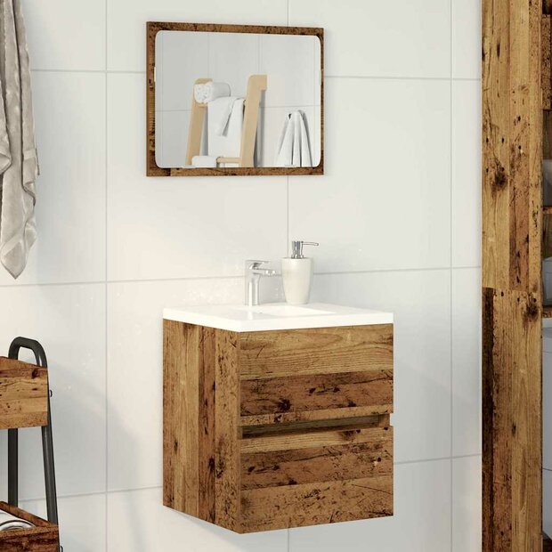 Badkamerkast Oud Hout 41 x 38,5 x 45 cm Bewerkt hout 1