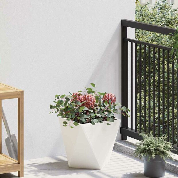 Plantenbak Wit 30 x 30 x 30 cm Staal 1