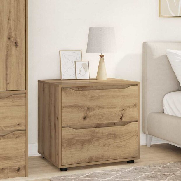 Opbergkast Artisan Eiken 60 x 48 x 57 cm Bewerkt hout 1