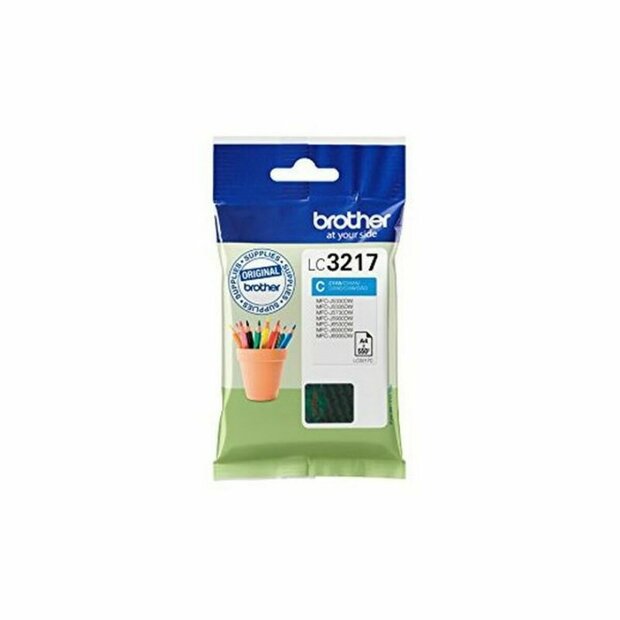 Compatibele inktcartridge Brother LC-3217C Cyaan 1