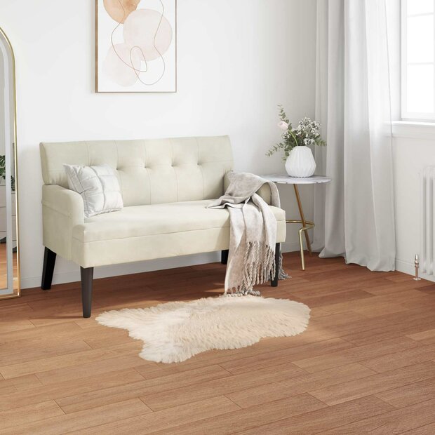 Nep Schapenvacht Tapijt Tafalla Beige 60 x 90 cm Polyester 1