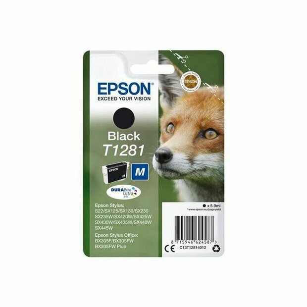 Originele inktcartridge Epson T1281 Zwart 5,9 ml 1